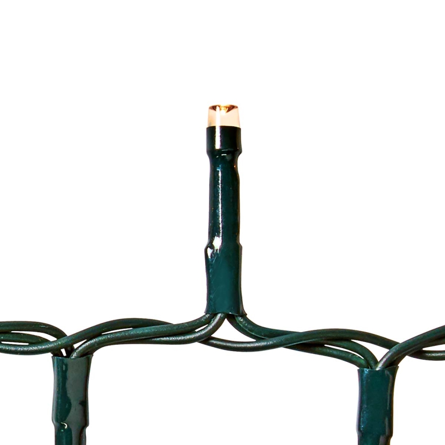 LED Utomhus julbelysning 400xLED/7 funktioner 11m IP44 varmvit