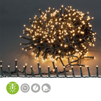 LED utomhusslinga för jul 560xLED/7 funktioner 14 m IP44 varmvit