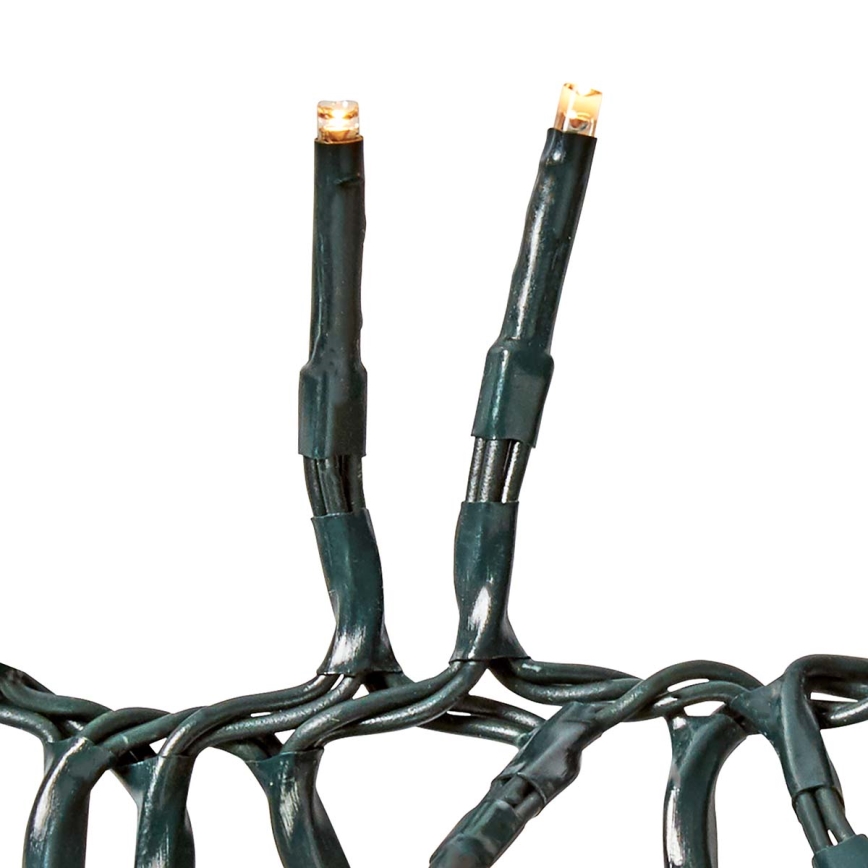 LED Utomhus julbelysning 576xLED/7 funktioner 7,2m IP44 varmvit