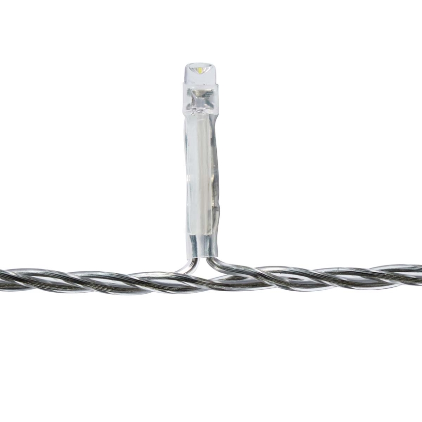 LED utomhus julgardin 180xLED/7 funktioner 10,9m IP44 kallvit