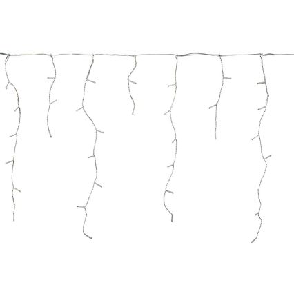 LED utomhusgardin 360xLED/7 funktioner 14m IP44 kallvit