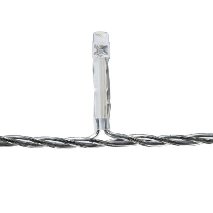 LED utomhusgardin 360xLED/7 funktioner 14m IP44 kallvit