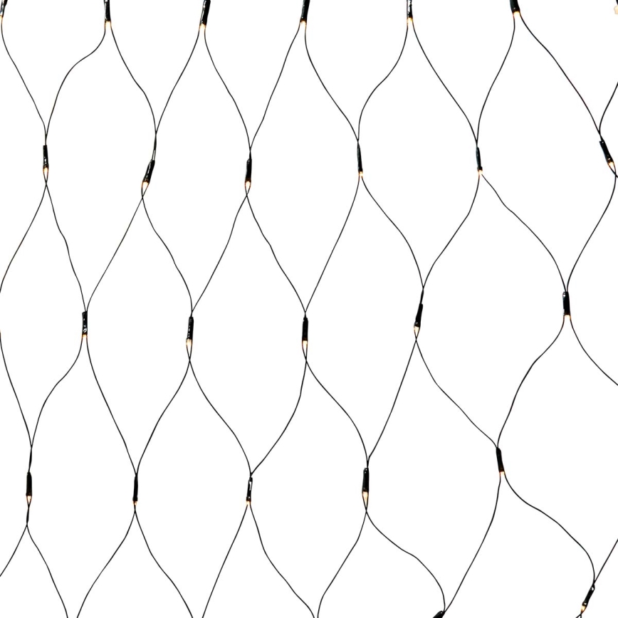 LED Utomhus julgardin 160xLED/7 funktioner 5m IP44 varmvit