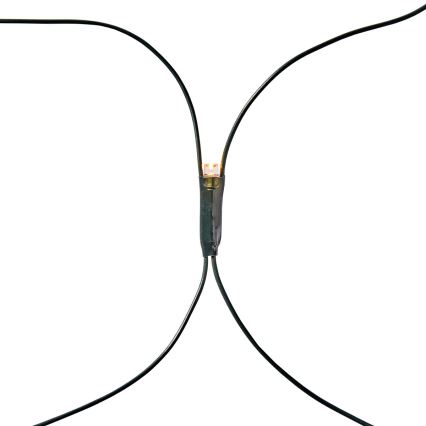 LED Utomhus julgardin 160xLED/7 funktioner 5m IP44 varmvit