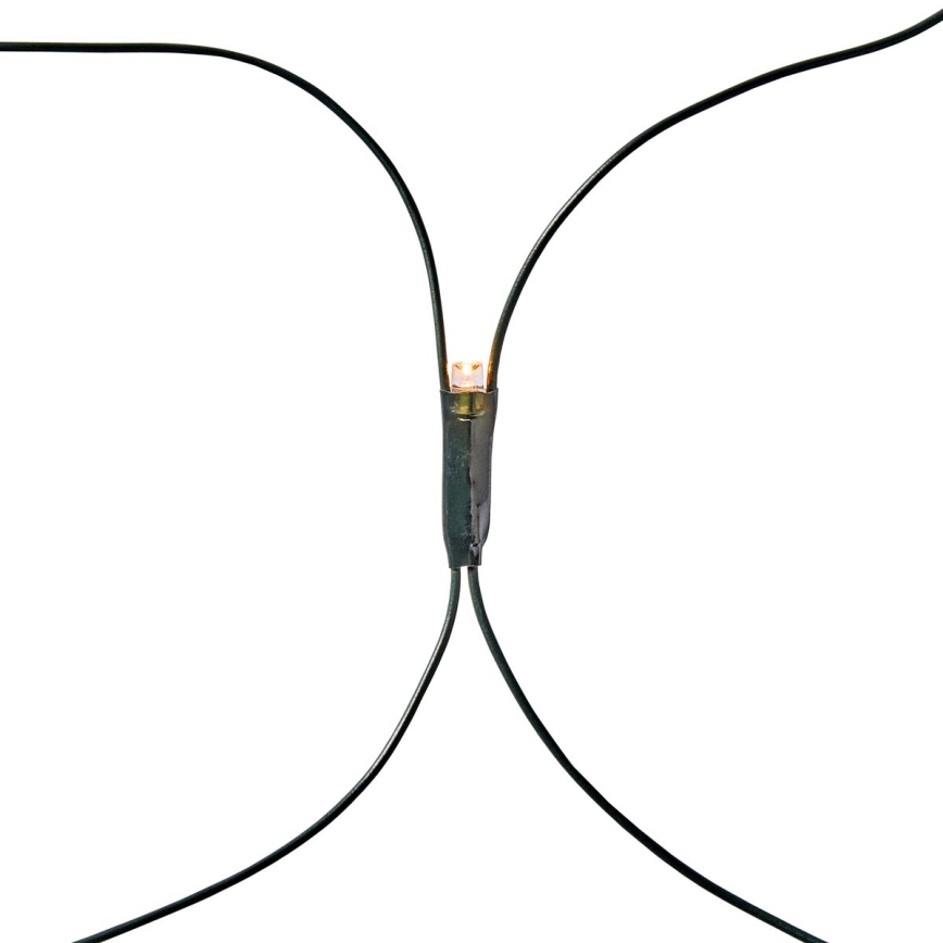 LED Utomhus julgardin 160xLED/7 funktioner 5m IP44 varmvit