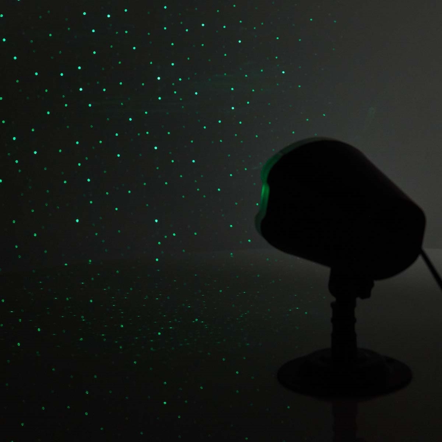 LED Laserprojektor 6W/230V IP65 + fjärrkontroll