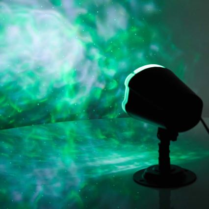 LED Laserprojektor 6W/230V IP65 + fjärrkontroll