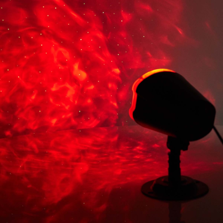 LED Laserprojektor 6W/230V IP65 + fjärrkontroll