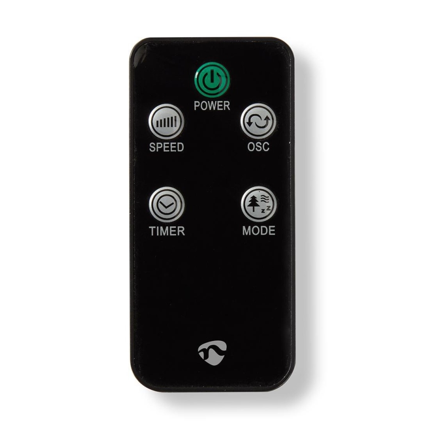 Pelare fläkt 50W/230V vit + fjärrkontroll