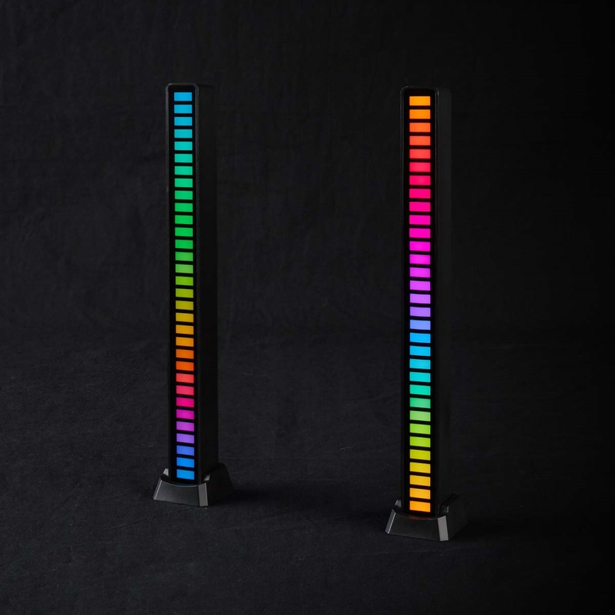 SET OM 2x LED RGB Uppladdningsbar bordslampa LED/250 mAh