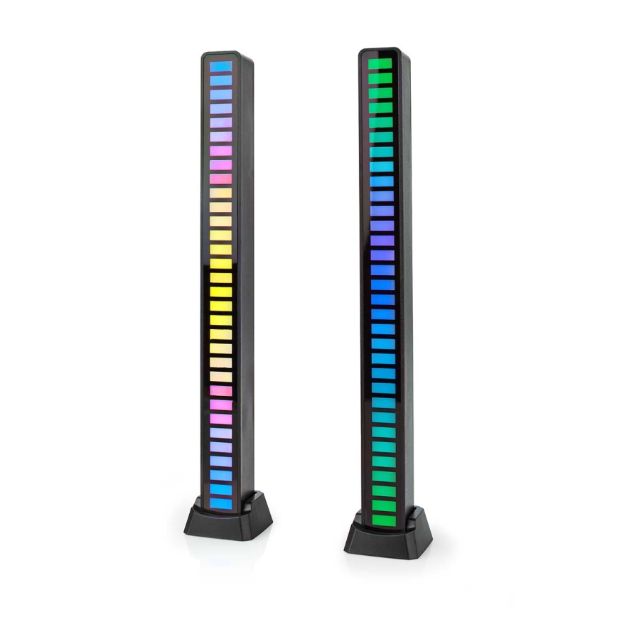 SET OM 2x LED RGB Uppladdningsbar bordslampa LED/250 mAh