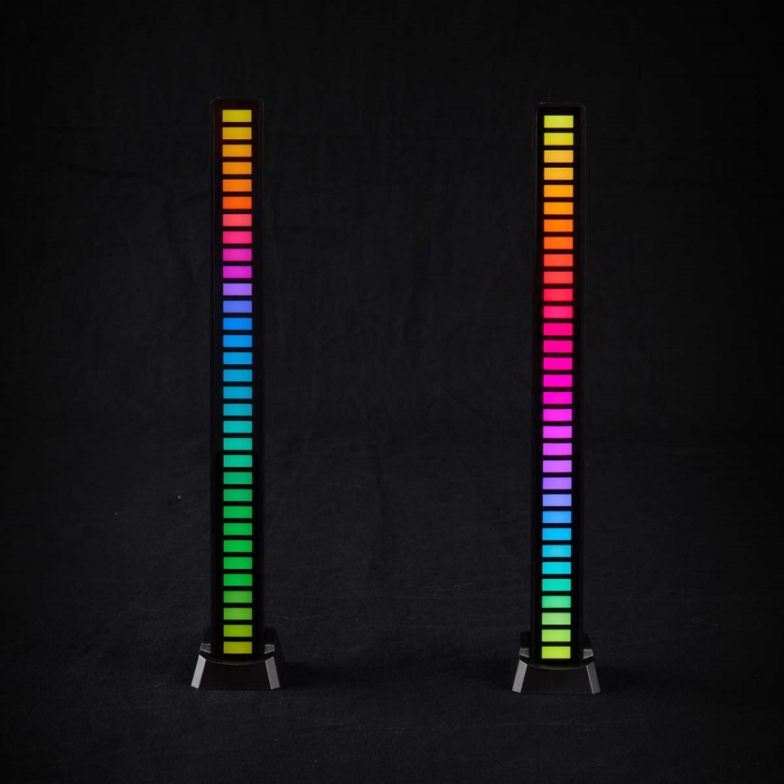 SET OM 2x LED RGB Uppladdningsbar bordslampa LED/250 mAh