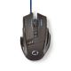 LED Gaming mouse 800/1600/2400/4000 DPI 8 buttons svart