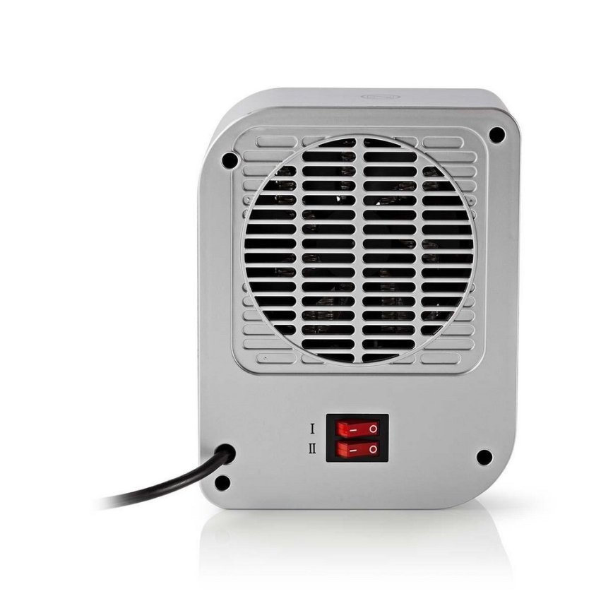 Nedis HTFA12CGY - fläkt med en keramisk värmare 750/1500W/230V