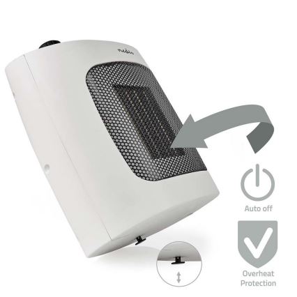 Fläkt med keramiskt värmeelement 1000/2000W/230V