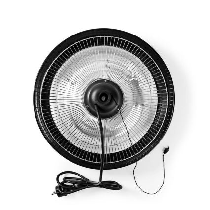 Utomhus elektrisk värmare + stativ 200 cm 1500W/230V terrass infravärmare IP34