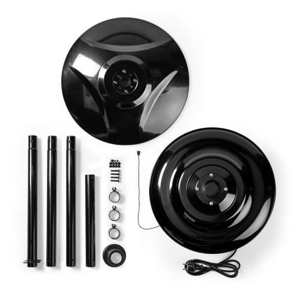 Utomhus elektrisk värmare + stativ 200 cm 1500W/230V terrass infravärmare IP34