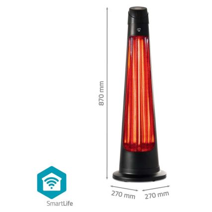 Utomhus värmeelement SmartLife 600/1200W/230V Wi-Fi Tuya IP24