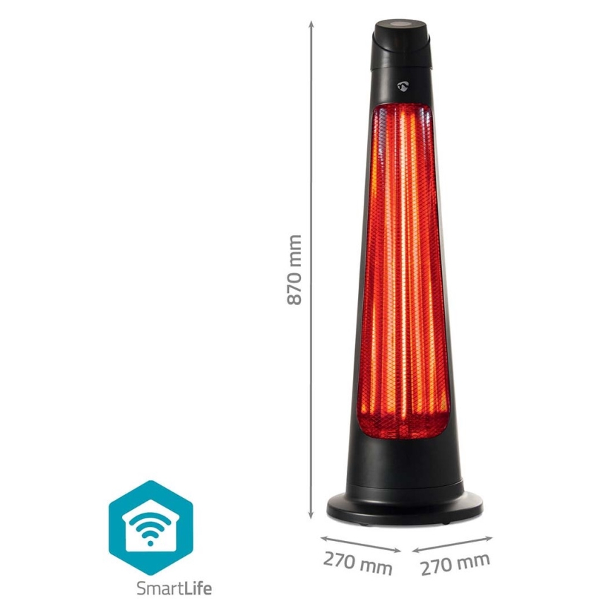 Utomhus värmeelement SmartLife 600/1200W/230V Wi-Fi Tuya IP24