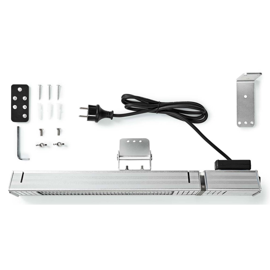 Utomhus värmeelement 100W/2000W/230V IP65 + fjärrkontroll