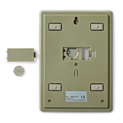 Digital köksvåg 1xCR2032 vit