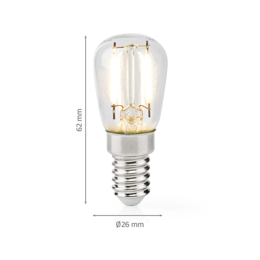 LED kylskåpsglödlampa T26 E14/2W/230V 2700K