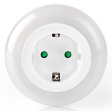 Nedis LNLGSOCK01 – LED Nattlampa med sensor LED/0,6W/230V