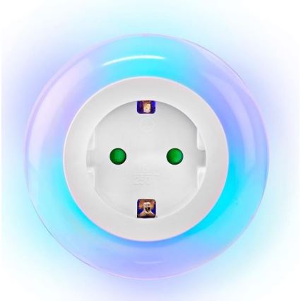 Nedis LNLGSOCK01 – LED Nattlampa med sensor LED/0,6W/230V
