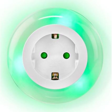 Nedis LNLGSOCK01 – LED Nattlampa med sensor LED/0,6W/230V