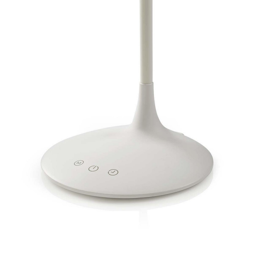 LED Dimbart skrivbordslampa LED/6W/5V 2200 mAh vit