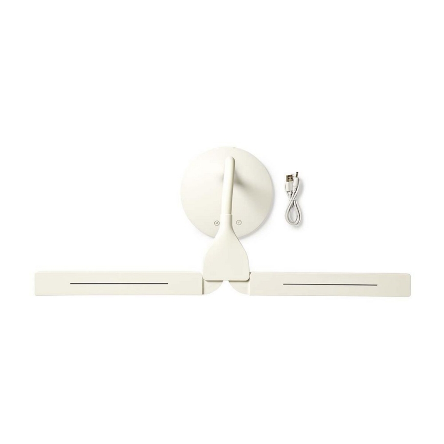 LED Dimbart skrivbordslampa LED/6W/5V 2200 mAh vit