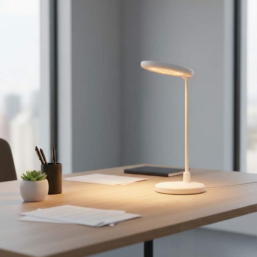 Dimmbar uppladdningsbar beröringslampa med spegel LED/6W/1200 mAh 3000/4000/5700K CRI 90 vit