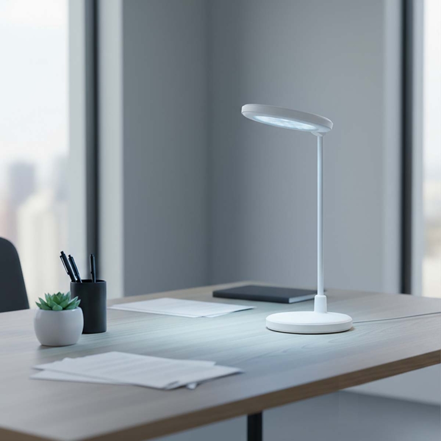 Dimmbar uppladdningsbar beröringslampa med spegel LED/6W/1200 mAh 3000/4000/5700K CRI 90 vit