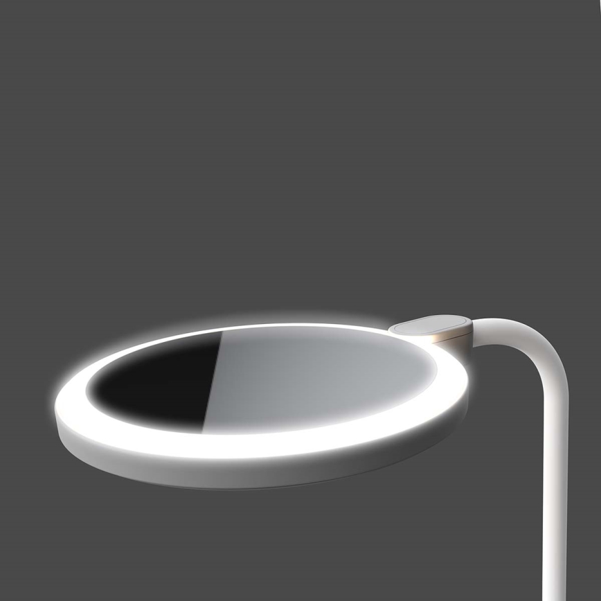 Dimmbar uppladdningsbar beröringslampa med spegel LED/6W/1200 mAh 3000/4000/5700K CRI 90 vit