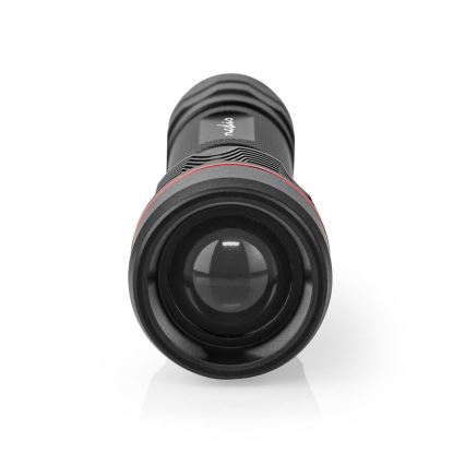 Dimmbar uppladdningsbar aluminiumficklampa LED/10W/5V 2200 mAh IPX7 svart