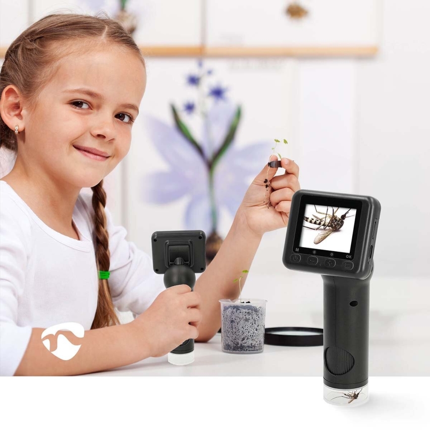 Mikroskopisk uppladdningsbar digital kamera 1080p 30fps 48MP 1000 mAh