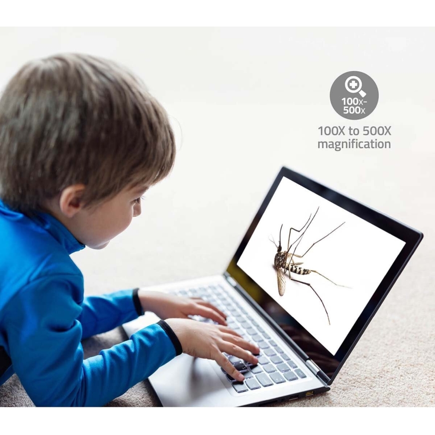 Mikroskopisk uppladdningsbar digital kamera 1080p 30fps 48MP 1000 mAh