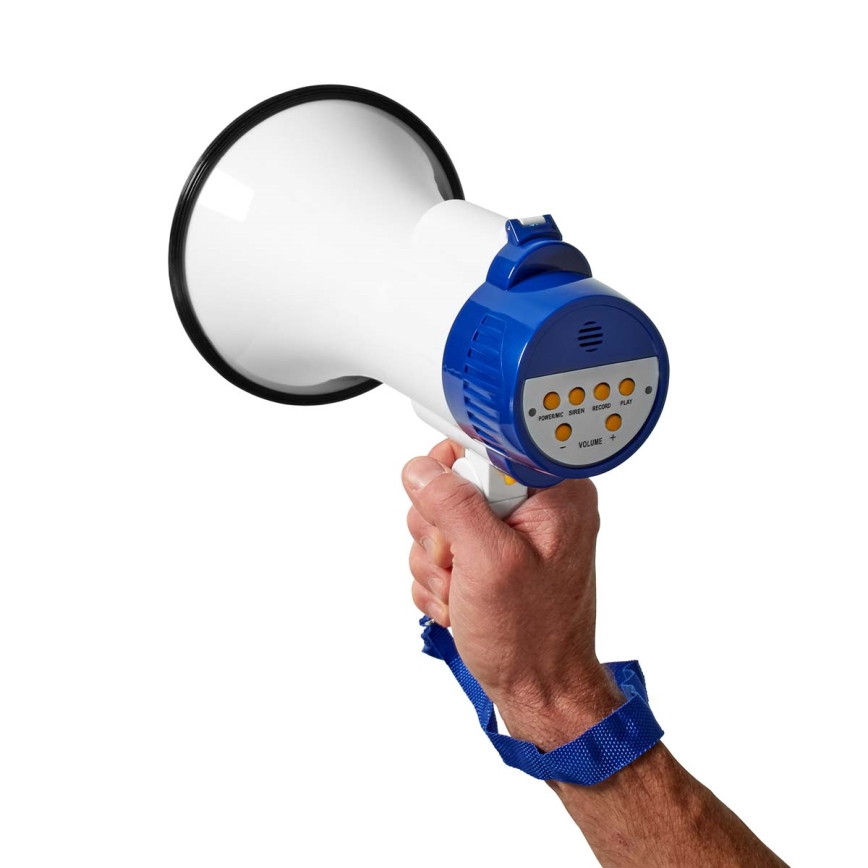 Megafon med inspelningsfunktion 10W/4xD