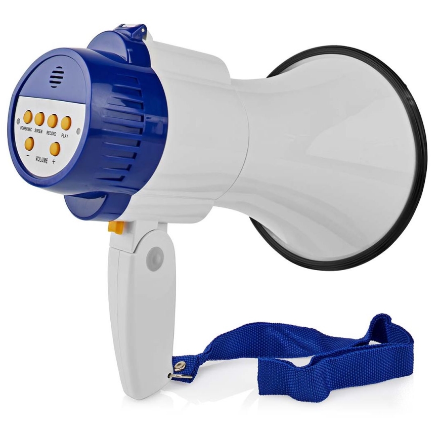 Megafon med inspelningsfunktion 10W/4xD