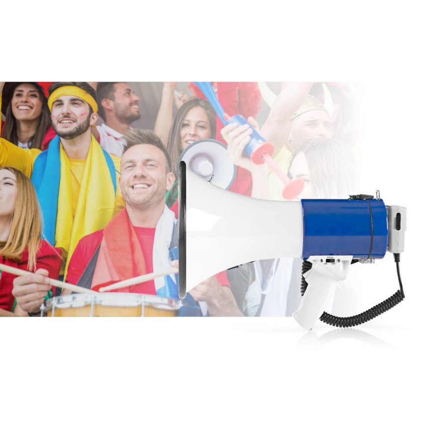 Megafon med extern mikrofon 25W/8xD