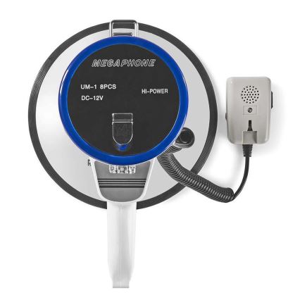 Megafon med extern mikrofon 25W/8xD