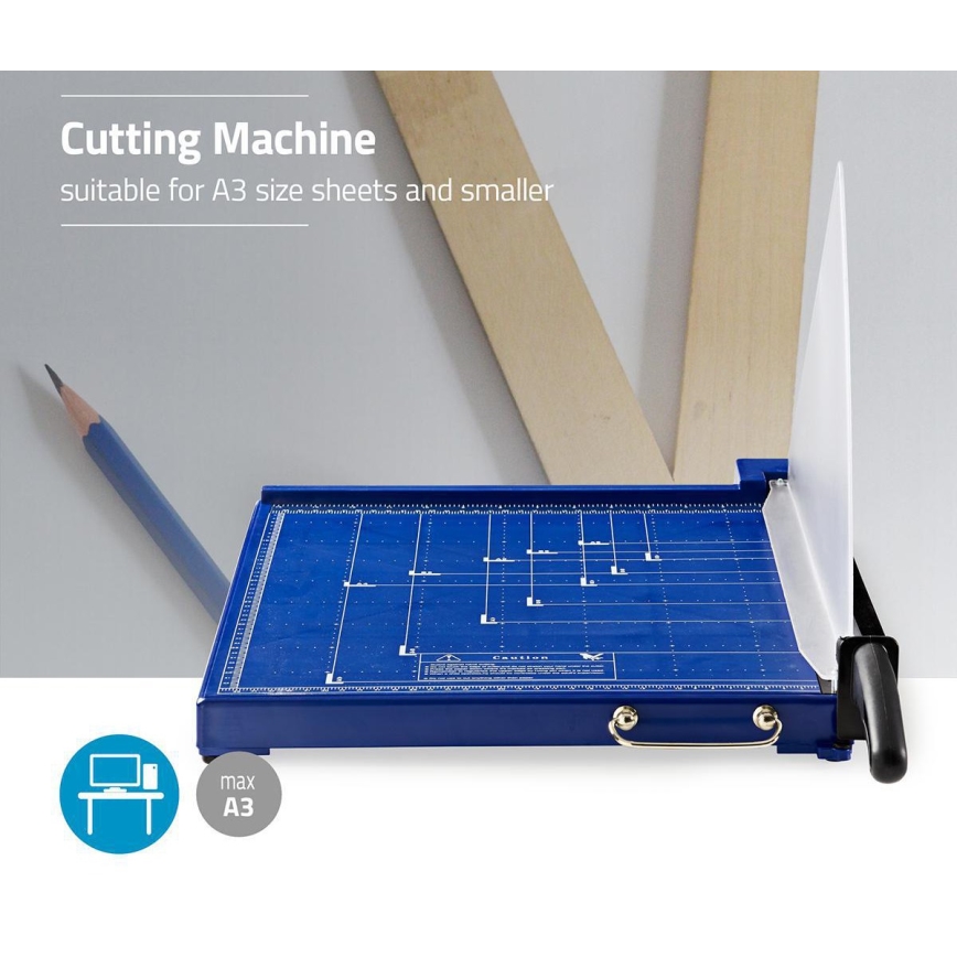 Nedis PACU110A3 - Pappersskärare A3 297 x 420 mm blå