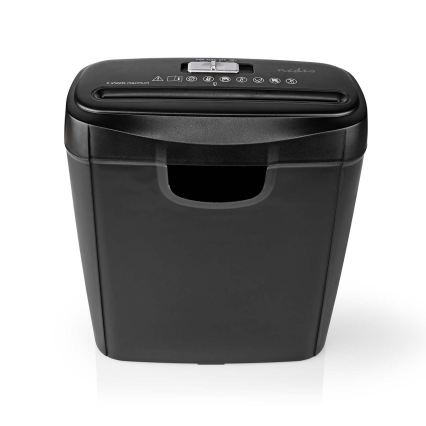 Pappersstrimlare för A4, 10 l behållare, 230 V, svart