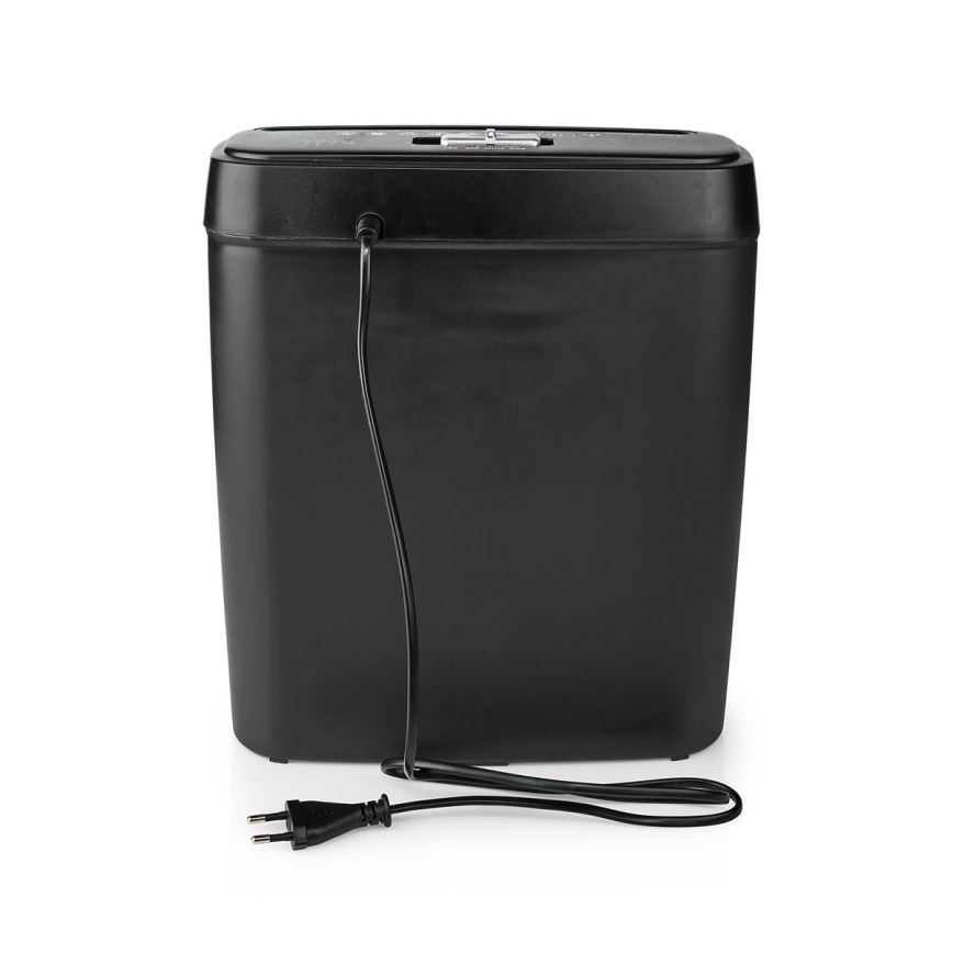 Pappersstrimlare för A4, 10 l behållare, 230 V, svart