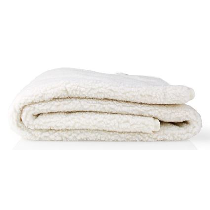 Nedis PEBL120CWT1 - Elektrisk uppvärmd filt 60W/230V 150x80 cm ull