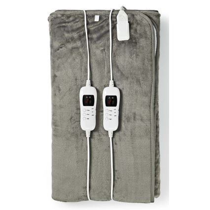 Elektrisk värmefilt för 2 personer 120W/230W 160x140cm grå