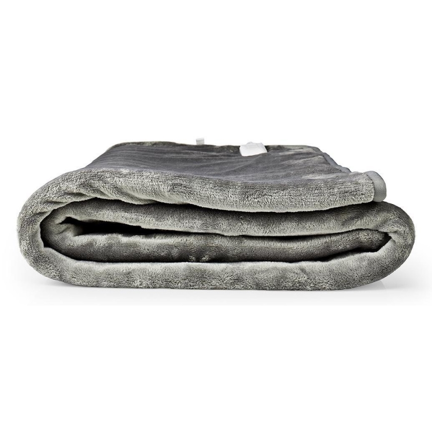 Elektrisk värmefilt för 2 personer 120W/230W 160x140cm grå