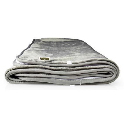 Elektrisk värmefilt för 2 personer 120W/230W 160x140cm grå