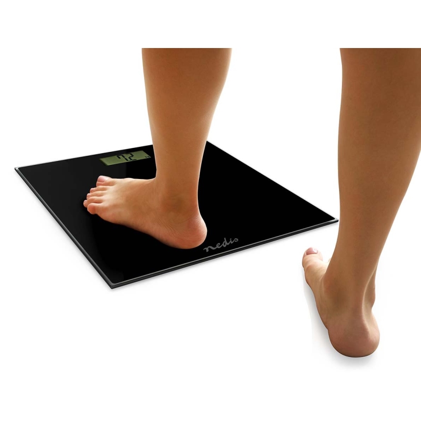 Nedis PESC500BK - Digital personvåg 1xCR2032 svart