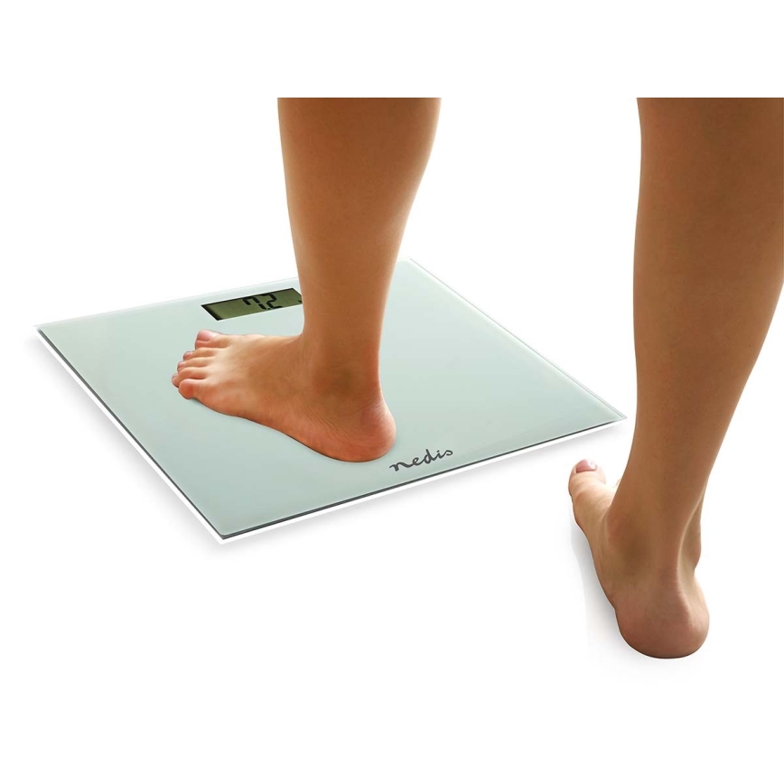 Nedis PESC500WT - Digital personvåg 1xCR2032 vit